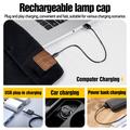 Cappello a cuffia LED M1-BTD3 con altoparlanti Bluetooth - Luce bianca - Nero