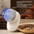 Rasatore per tessuti/rimuovi pelucchi M1 con display LCD digitale - Bianco