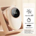 Rasatore per tessuti/rimuovi pelucchi M1 con display LCD digitale - Bianco