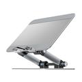 Supporto per tablet M10 Supporto per libro Supporto per doppia asta Supporto per tablet in alluminio Dock regolabile Riser multi-angolo - Argento