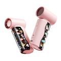 Mini ventilatore tascabile portatile M126 con display adesivo - 18000 giri/min - Rosa