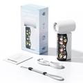 Mini ventilatore tascabile portatile M126 con display adesivo - 18000 giri/min - Bianco