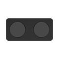 Caricabatterie wireless da tavolo magnetico 2 in 1 M15 30W - Nero