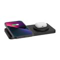 Caricabatterie wireless da tavolo magnetico 2 in 1 M15 30W - Nero