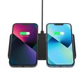 Caricabatterie wireless da tavolo magnetico 2 in 1 M15 30W - Nero