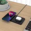 Caricabatterie wireless da tavolo magnetico 2 in 1 M15 30W - Nero
