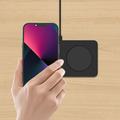 Caricabatterie wireless da tavolo magnetico 2 in 1 M15 30W - Nero