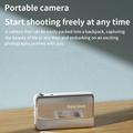 Fotocamera digitale M15 4K - Display da 2.8", 64MP, zoom 16x, messa a fuoco automatica, scheda da 32GB - Bianca