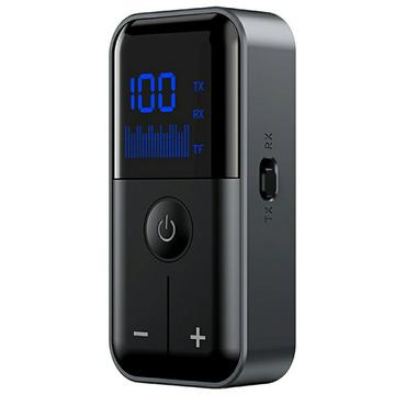 M20 Ricevitore/trasmettitore Bluetooth 5.4 senza fili con porte AUX e TF Card da 3.5mm - Nero