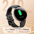 Orologio smart da donna ultrasottile M201 con protezione impermeabile IP68 - Nero