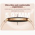 Orologio smart da donna ultrasottile M201 con protezione impermeabile IP68 - Oro