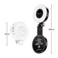 Luce di riempimento LED tascabile magnetica M28 - Temperatura a 3 colori - Nero