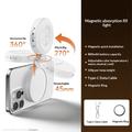 Luce di riempimento LED tascabile magnetica M28 - Temperatura a 3 colori