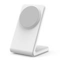 Supporto di ricarica verticale magnetico M2A 2-in-1 per iPhone e AirPods - Bianco