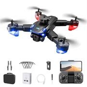 Drone pieghevole M2S con doppia fotocamera e posizionamento ottico - Nero