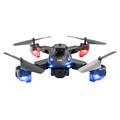 Drone pieghevole M2S con doppia fotocamera e posizionamento ottico - Nero