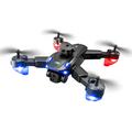 Drone pieghevole M2S con doppia fotocamera e posizionamento ottico - Nero