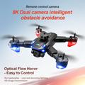 Drone pieghevole M2S con doppia fotocamera e posizionamento ottico - Nero