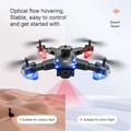 Drone pieghevole M2S con doppia fotocamera e posizionamento ottico - Nero