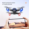 Drone pieghevole M2S con doppia fotocamera e posizionamento ottico - Nero
