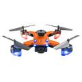 Drone pieghevole M2S con doppia fotocamera e posizionamento ottico - Arancione