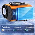 Ventilatore portatile da cintura M376 con raffreddamento a semiconduttori - Arancione / Nero