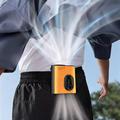 Ventilatore portatile da cintura M376 con raffreddamento a semiconduttori - Arancione / Nero