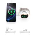 Caricabatterie wireless magnetico M40 2-in-1 per iPhone, Apple Watch, AirPods - 25W/5W