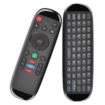 M6 Air Fly Mouse senza fili con tastiera per Smart TV, TV Box - Nero