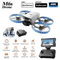 Drone pieghevole M6S con doppia fotocamera e telecomando con schermo da 4.3"