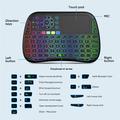 Tastiera wireless M9 Mini con touchpad e retroilluminazione RGB - Nero