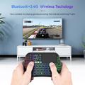 Tastiera wireless M9 Mini con touchpad e retroilluminazione RGB - Nero