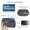 Tastiera wireless M9 Mini con touchpad e retroilluminazione RGB - Nero
