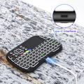 Tastiera wireless M9 Mini con touchpad e retroilluminazione RGB - Nero