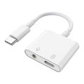 Adattatore audio da USB-C a 3.5mm con supporto PD 3.0 MH-CM33S - Bianco