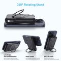 MP07 Powerbank magnetico 3 in 1 da 10000mAh con cavo integrato e supporto - Compatibile con MagSafe - Nera