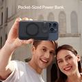MP07 Powerbank magnetico 3 in 1 da 10000mAh con cavo integrato e supporto - Compatibile con MagSafe - Nera
