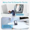 MP07 Powerbank magnetico 3 in 1 da 10000mAh con cavo integrato e supporto - Compatibile con MagSafe - Nera