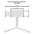 MT137 Supporto pieghevole in lega di alluminio per telefono/tablet - 4"-12" - Argento