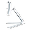 MT137 Supporto pieghevole in lega di alluminio per telefono/tablet - 4"-12" - Argento