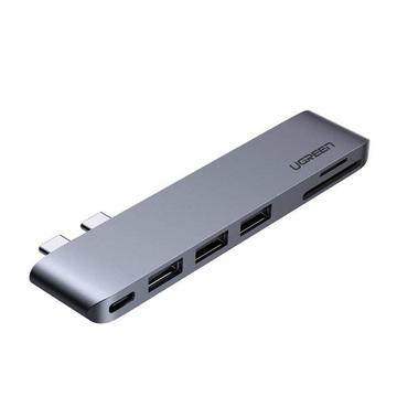 Hub USB-C 6 in 1 per MacBook Pro/Air Ugreen CM251 - Grigio