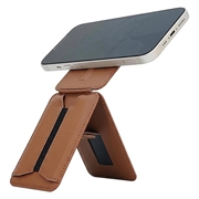 Supporto compatibile con MagSafe / Bastone per selfie con porta carte per iPhone - Marrone