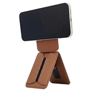 Supporto compatibile con MagSafe / Bastone per selfie con porta carte per iPhone - Marrone