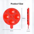 Supporto per telefono con ventosa in silicone MagSafe - Rosso