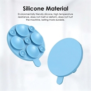 Supporto per telefono con ventosa in silicone MagSafe - Azzurro