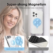 Supporto per telefono con ventosa in silicone MagSafe - Azzurro