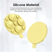 Supporto per telefono con ventosa in silicone MagSafe - Giallo