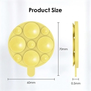 Supporto per telefono con ventosa in silicone MagSafe - Giallo