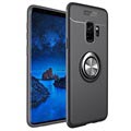 Custodia Magnetica con Anello di Supporto per Samsung Galaxy S9 - Nera