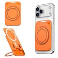 Portacarte magnetico con supporto ad anello - Arancione